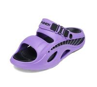 Bojiacha Unisex Sport Sandals - Breathable Webbing Strap Sliders, Non-Slip Cushion Casual Beach Water Shoes (Purple, Adult, Men, 10.5, Numeric, UK Footwear Size System, Medium)