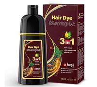 BOJICA 3 in 1 Dark Brown Hair Dye Shampoo for Gray Hair Coverage, Semi-Permanent Color Shampoo for Women & Men 400ML