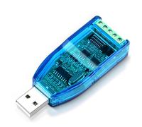 BOJKEON USB to RS485 RS422 Converter Adapter with TVS Protection, CH341 Chip for Modbus Communication, Support Windows11/10/8/7/XP, Linux, Mac OS (USB to RS485/422)