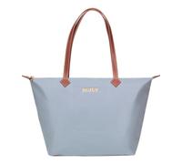BOJLY Large Capacity Waterproof Tote Bag for Women - Foldable Reusable Shopping Bag for Travel, School & Work - Lightweight Packable Shoulder Bag (Airy Blue)