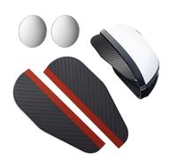 BOJOUL 2 pac Wing Mirror Rain Deflector,for Skoda/Citigo/Enyaq/Fabia/Kamiq/Karoq/Kodiaq Car Side Mirror Rain Guard Waterproof Visor Rain Eyebrow Rear View Mirror Cover Accessories