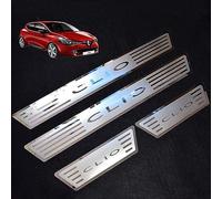 BOJOUL 4 Pcs Stainless Steel Car Door Sill Protector, for Renault CLIO IV CLIO 4 2015-2017 Stainless Steel Threshold Protector Guard Scuff Cover Pedal Accessories