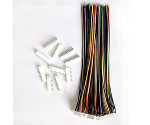 BOJOUL for 10 Sets JST XH 2.54mm 11 Pin Male Connector and 26AWG Female Connector Plug with Wire Cable 20cm