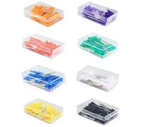 Bojueahaw 160pcs Flag Map Tacks,Multicolored Map Pins,Travel Flag Map Pin,Small Size Pushpins,Plastic Drawing Push Pins,Decorative Drawing Pins for School,Office,Family,Bulletin Board