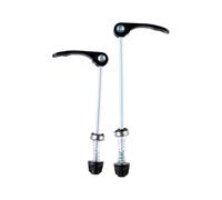 Bojueshaw 1 Pair Black Bike Quick Release Skewers,120 mm Front & 150 mm Rear Ultralight Alloy Wheel Skewers for Road Bike,MTB,Mountain Bike