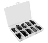 Bojueshaw 100PCS Black Resin 4-Hole Buttons for Shirts & Suits - Durable and Eco-Friendly Sewing Buttons, Versatile Crafting and Garment Button Set