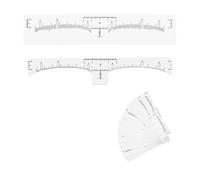 Bojueshaw 100pcs Eyebrow Stencil Template,Brow Measuring Shaper Tool,Disposable Brow Mapping Ruler Sticker for Microblading & Makeup