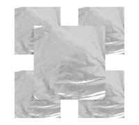 Bojueshaw 100pcs Foil Chocolate Wrappers,20x20cm Aluminum Candy Bar Wrapping Paper for Homemade Sweets,Baking & DIY Crafts(Silver)