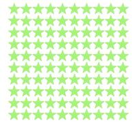 Bojueshaw 100PCS Glow in The Dark Star Stickers - Easy-to-Use Wall Decor for Kids' Rooms, Creating a Dreamy Atmosphere, Perfect for Bedrooms, Playrooms, and More(Green)
