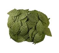 Bojueshaw 100pcs Realistic Artificial Green Leaves,Fabric Faux Greenery for DIY Wedding Decor,Floral Arrangements & Home Crafts
