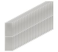 Bojueshaw 100pcs Scratch Card Stickers,Make Your Own Scratch Cards,41 * 72mm Rectangle Scratch Off Sticker Sheets,DIY Scratch Labels,Silver Coated Paper