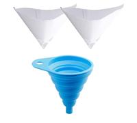 Bojueshaw 101pcs Paint Filter Kit,100 Micron Disposable Nylon Mesh Strainers Paper with Silicone Funnel for Automotive Spray Guns, 3D Resin,Arts & Crafts