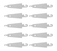 Bojueshaw 10pcs Embroidery Needle Cross Stitch Threader,Stainless Steel Hook Needle Threader,Hand Machine Sewing DIY Tool for Large Eye Needles