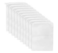 Bojueshaw 10pcs Reusable Aquarium Filter Bag with Zipper - Thickened and Dense Filter Media Pouch for Fish Tank Filtration,Ideal for Aquarium Water Filtration