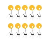 Bojueshaw 10PCS Rubber Fishing Floats, Olive-Shaped Fishing Line Beads, Fishing Gear for Freshwater & Saltwater