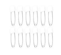 Bojueshaw 12pcs Baby Nappy Safety Pins,2.2 Inch Diaper Plastic Push-in Pins,Secure Fasteners for Terry Squares,Flat and Prefold Nappies