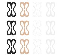 Bojueshaw 12PCS Bra Strap Clips,Adjustable Concealer Buckles for Women,Back Strap Holders for Bikini,Activewear,Shirts,Sports Bras