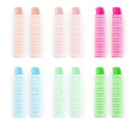 Bojueshaw 12pcs Hair Root Clips,Heatless Volumizing Hair Root Clips,Natural Fluffy Hair Rollers Clips,Plastic Hair Curlers for Women Girls