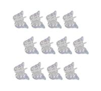 Bojueshaw 12pcs Mini Butterfly Hair Clips,Small Sparkly Colorful Claw Clips for Girls & Women,Cute Glitter Hair Accessories for Braids,Bangs &Updos