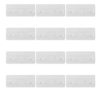 Bojueshaw 12pcs Punch Free Shelf Clips,No Drill Shelf Support Peg,Adhesive Shelf Bracket Punch,Layer Fixed Paste Hook for Cupboard Wardrobe Home Kitchen
