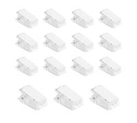 Bojueshaw 15Pcs Tapestry Wall Hanging Clips,Sticky Clips for Hanging,Self-Adhesive Spring Clips for Organizing Papers,Photos,and Notes(Clear)