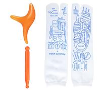 Bojueshaw 1pairs Reflexology Socks,Foot Elastic Fiber Massage Socks,Acupressure Socks with Tools,Relieve Tired Physiotherapy Socks for Women Men(40-45)