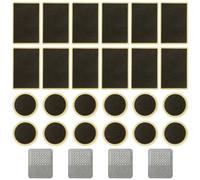 Bojueshaw 1set Bike Puncture Repair Kit,Self-Adhesive Bike Puncture Repair Patches,Bicycle Tire Repair Kit with Metal Rasp for Cycling,Motorcycle