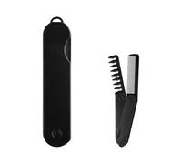 Bojueshaw 2-in-1 Folding Pocket Comb for Men,Portable Hair Beard Comb,Styling Mens Combs for Thick,Curly,Straight Hair