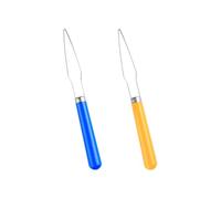Bojueshaw 2 Pack Button Helper Hooks,One-Handed Dressing Aid with Non-Slip Grip,Button Assist Tool for Arthritis,Elderly & Limited Mobility(Random Colors)