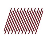 Bojueshaw 20pcs Car Vent Trim Kit,Universal Straight Air Vent Covers, Bendable Chrome PVC Decorative Strips for Most Air Vent Outlet(Red)