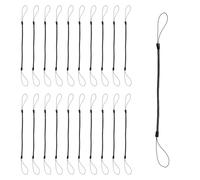 Bojueshaw 20PCS Elastic Stylus Pen Tether with Plastic End Loops,Anti-Loss Spring Lanyards,Coiled Safety Strap for Signature Pens,Touchscreen Styluse
