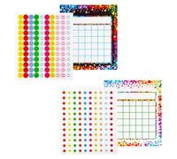 Bojueshaw 20Pcs Reward Chart for Kids,Behaviour Charts with 240 Star & Smiley Stickers,Motivation Chart for Classroom,Home