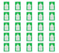 Bojueshaw 25pcs Disposable Aprons,Waterproof Oil Proof Disposable Aprons,Clear Polyethylene Disposable Aprons for Painting Cooking Eating Teaching Picnic