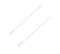 Bojueshaw 2Pack Clear Blind Control Wands,Acrylic Curtain Pull Sticks,12 Inch Replacement Rods for Vertical Blinds with Hooks & Grip