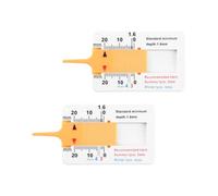 Bojueshaw 2Pack Tyre Tread Depth Gauge,Depth Caliper,0-20mm Portable Measuring Tool for Car,Motorcycle & Truck Tires