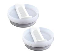 Bojueshaw 2pcs 40oz Tumbler Replacement Lids,No Spill,Splash Resistant,BPA-Free Cup Covers with Straw Hole for Travel and Daily Use(White)