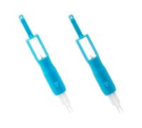 Bojueshaw 2pcs Automatic Sewing Machine Needle Threader,Quick & Easy Cylindrical Threading Tool for Household Sewing,Hand Stitching