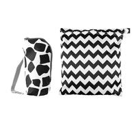 Bojueshaw 2pcs Baby Bottle Bag and Diaper Pouch Set,Portable Insulated Milk Storage and Nappy Organiser for Travel,Nursery,Daycare