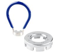 Bojueshaw 2pcs Bike Spoke Wrench Kit,Bicycle Wheel Spoke Truing Tool,6 in 1 Bike Spanner Spoke Tool for Adjust Cycling Wheel Tension