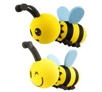Bojueshaw 2PCS Car Antenna Foam Bee Ball - Fun and Decorative Antenna Accessory for Cars, Stylish Bee Design for Car Roof or Antenna Decoration