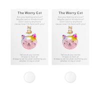 Bojueshaw 2pcs Cat Pocket Hugs,Cute Cat Gifts,Mini Encouragement Keepsake for Friends,Lovers,Birthday,Wedding(Pink)