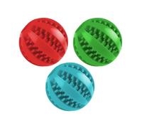 Bojueshaw 2pcs Dog Treat Ball Toys,Interactive Puzzle Chew Toys for Teeth Cleaning,IQ Training & Boredom Relief,Rubber Treat Dispenser for Small Medium Dog
