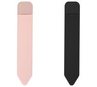 Bojueshaw 2pcs Elastic Pencil Holder,Removable Self-Adhesive iPencil Holder,Pencil Tablet Sleeve Sticker,Sleeve Accessories Design for Apple Pencil(Black,Pink