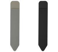 Bojueshaw 2pcs Elastic Pencil Holder,Removable Self-Adhesive iPencil Holder,Pencil Tablet Sleeve Sticker,Sleeve Accessories Design for Apple Pencil(Black,Grey