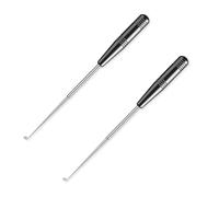 Bojueshaw 2pcs Fishing Hook Quick Removal Tool,Stainless Steel Fish Hook Detacher,Portable Remover Fishing Tool for Small and Large Fishing Hooks(Black)