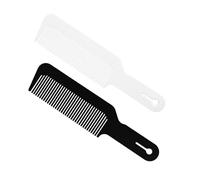 Bojueshaw 2pcs Hair Cutting Combs,Heat Resistant Barber Styling Combs with Anti-Slip Grip for Clipper Cuts,Flattops & All Hair Types(Black & White)