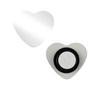 Bojueshaw 2Pcs Heart Shaped Blind Spot Mirrors,Wide Angle Adjustable Convex Rearview Mirror for Enhanced Safety Universal