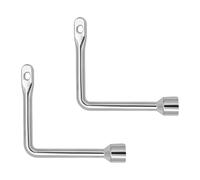 Bojueshaw 2pcs L-Shaped Triangular Key,Multi-Functional Utility Triangle Wrench,Metal Key Tool for Gas Meter Fireplace Cabinet Radiator