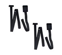 Bojueshaw 2pcs Low Back Bra Converter,Adjustable Bra Extenders with 2/3 Hooks,Elastic Straps for Backless Dresses,Wedding,Party,and Evening Gowns(Black)