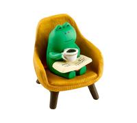 Bojueshaw 2PCS Mini Frog Ornament-DIY Desk Ornament for Display,Ideal for Office or Home Decor,Fun Decorative Piece for Bookshelf,Desk,or Car